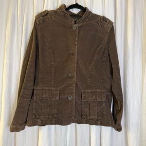 Eddie Bauer Utility Brown Corduroy Women's Jacket